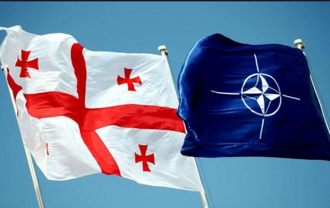 флаги нато и грузии