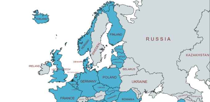 Новая карта НАТО 2023